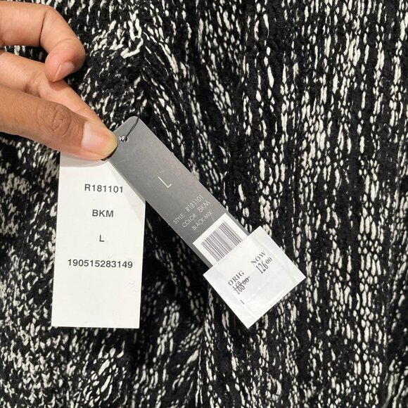 Nic+Zoe Women Black and White Elegant Cardigan Size L, - Picture 11 of 13